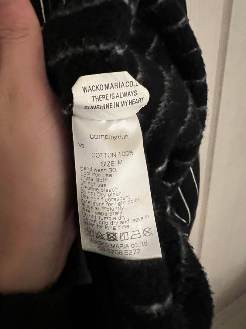 トップス WACKO MARIA STRIPE CREW NECK SWEAT SHIRT