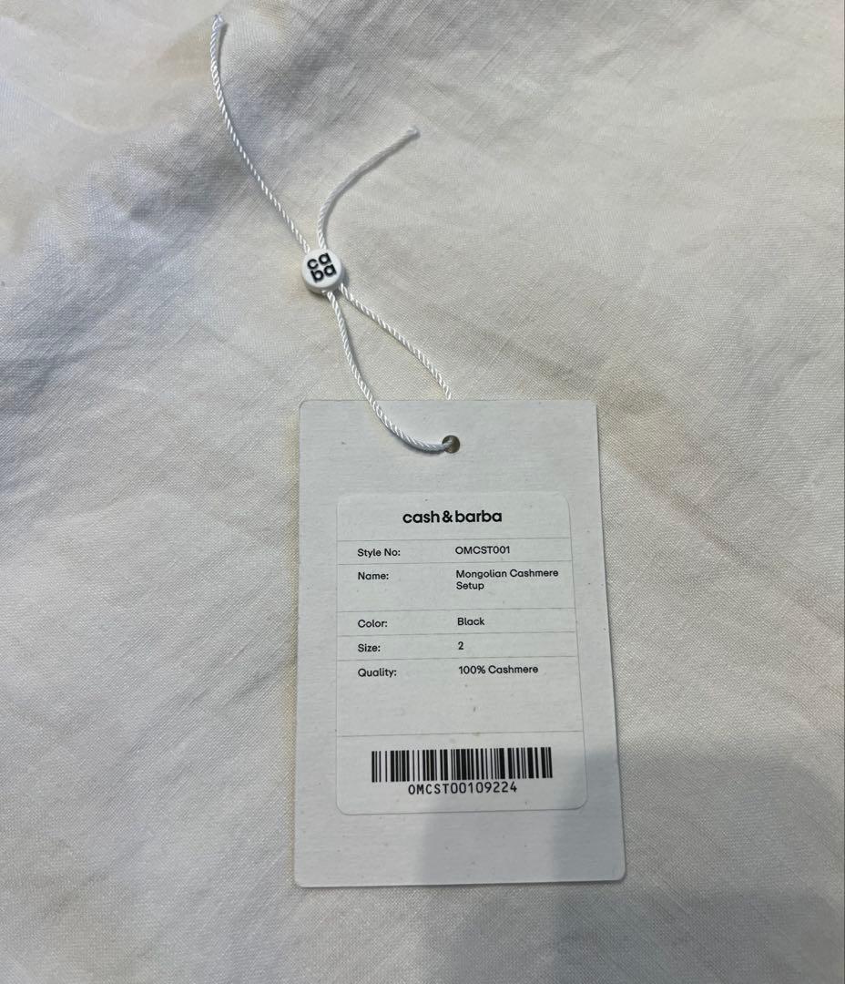 cash &barba モンゴリアンカシミヤ セットアップ 黒サイズ2 - メルカリ