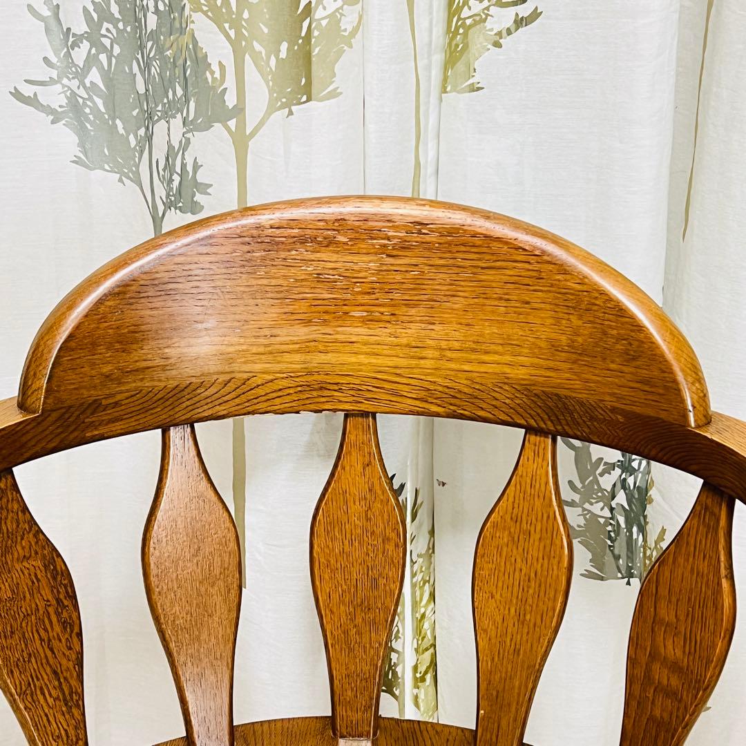 WINDS 太平 飛騨家具 ウィンザーチェア 回転椅子 ナラ材　B