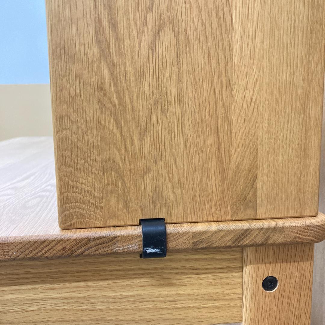 無印良品　天然木　オーク材　デスク　学習机　上置き付き