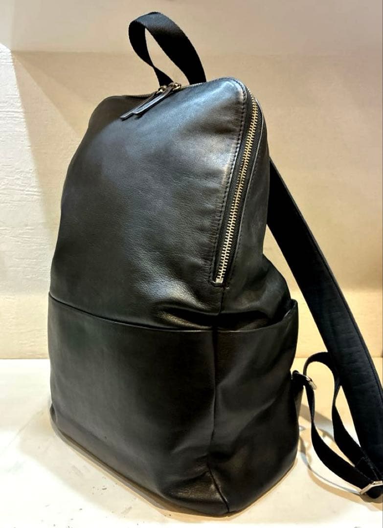 【美品】GALLARDAGALANTE レザーバックパック　リュック　A4可　黒