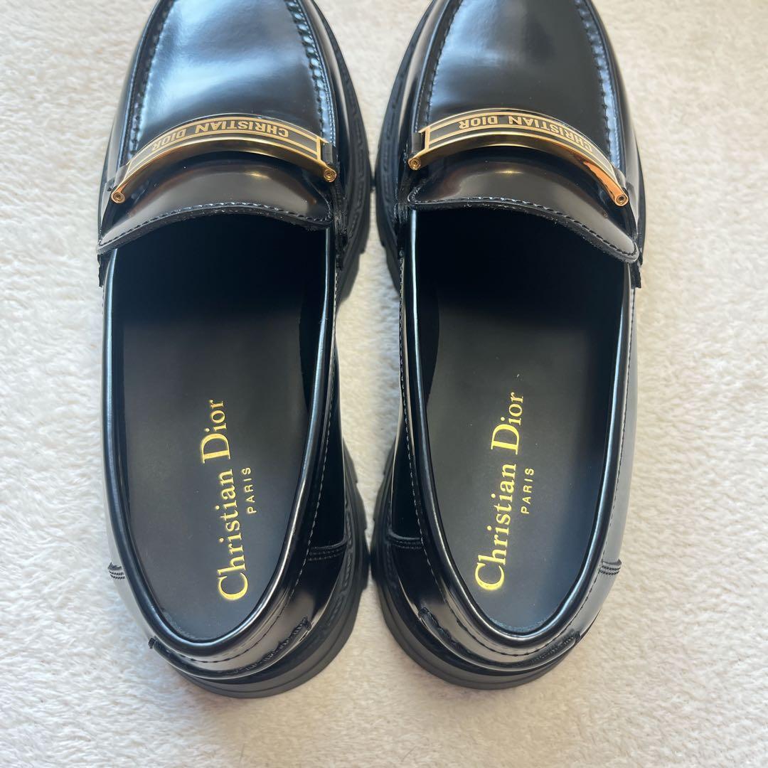 極美品 Dior クリスチャンディオール コード ローファー 靴 24.5cm