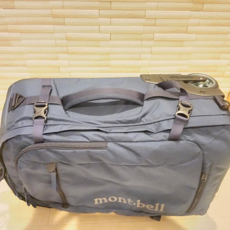 美品 モンベル ウィリーバッグ35 キャリーケース ネイビー 機内持込 廃盤