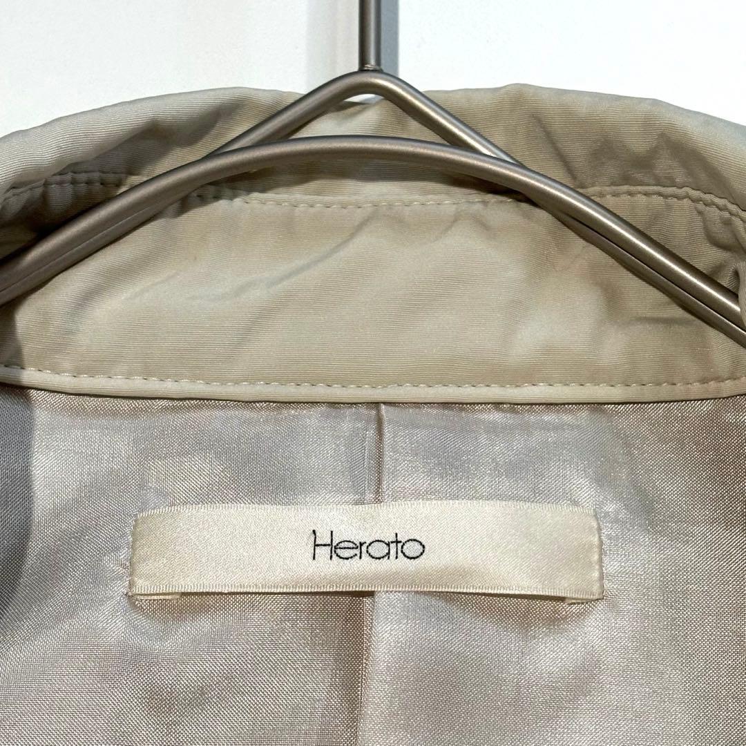 美品】Herato ヘルト 井川遥 トレンチコート ライトベージュ 日本製