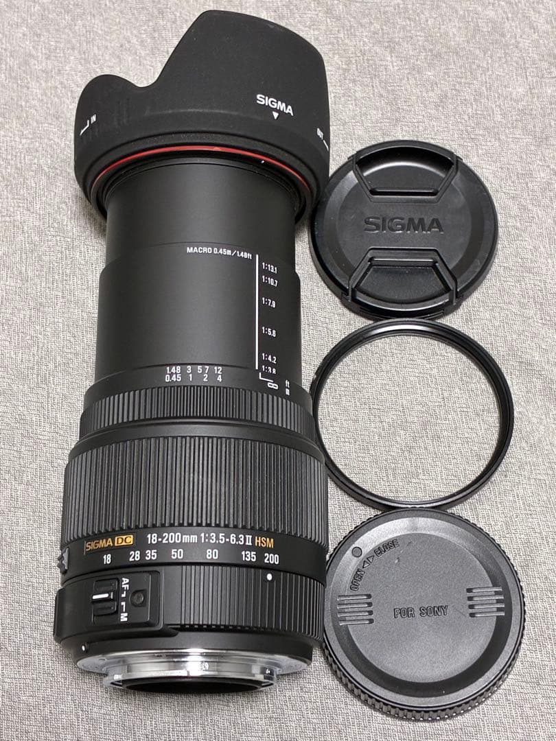 ⭐️美品⭐️SIGMA 18-200mm 3.5-6.3 II HSM ソニー用