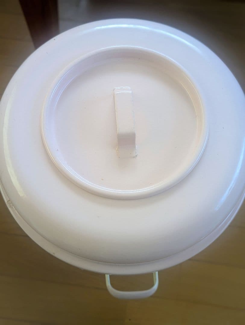 d*7様 イマン imane バスケットローズ ホーロートラッシュ缶 特大 ピン