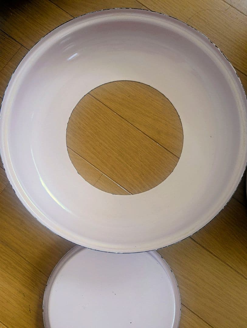 d*7様 イマン imane バスケットローズ ホーロートラッシュ缶 特大 ピン