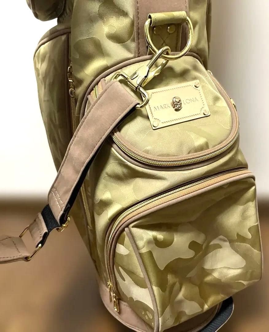 美品　3点式　MARK&LONA マークアンドロナ　カモフラ　キャディバッグ