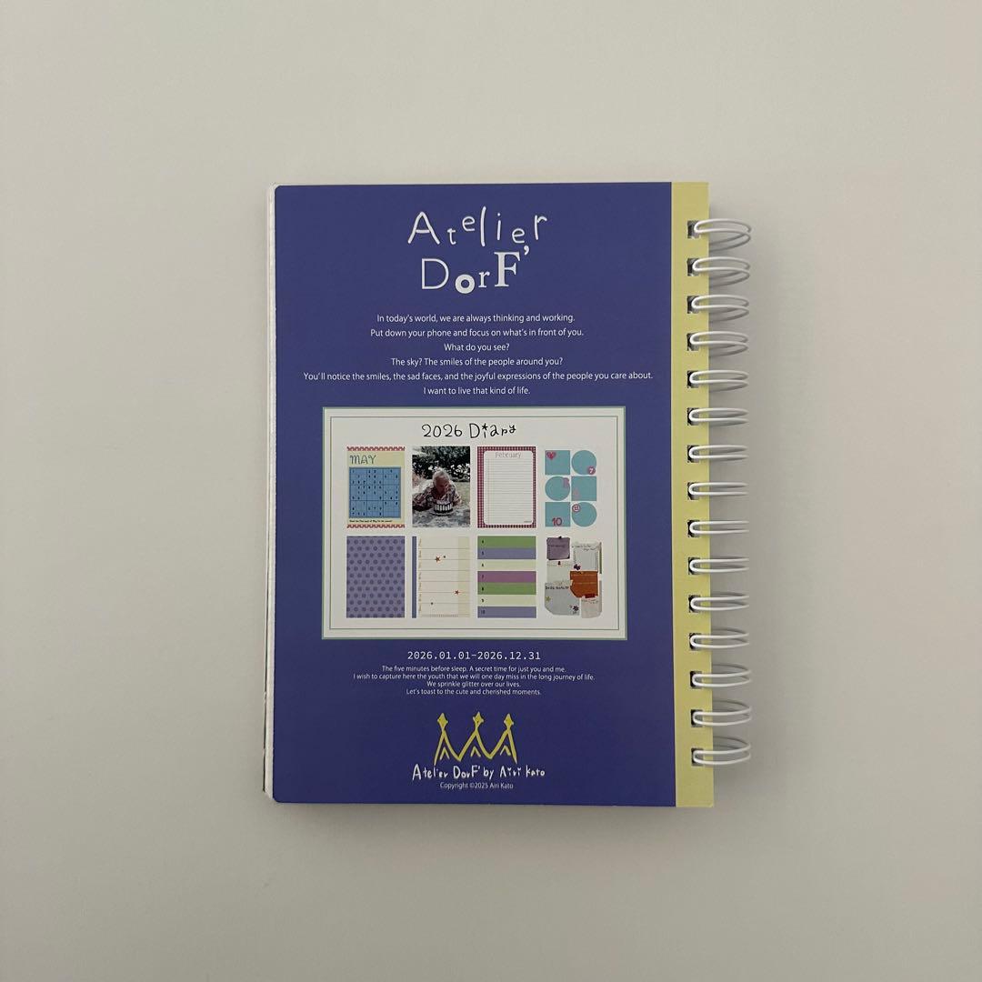 2026 Diary Atelier DorF A5スケジュール帳