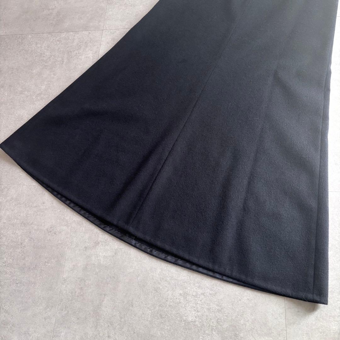 専用　美品　EVERY DAY I LIKE フレアスカート　カシミヤ　ネイビー