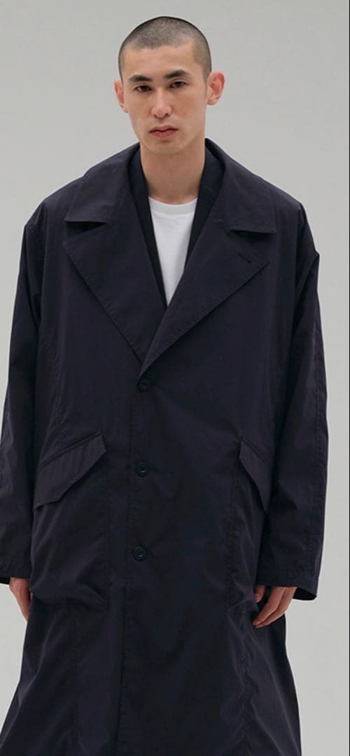 新品 New Balance ニューバランス チェスターコート ネイビー - メルカリ