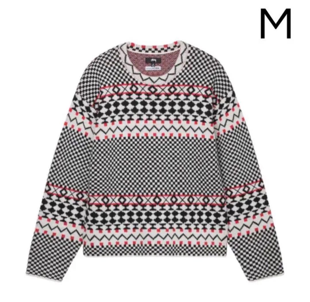 STUSSY JACQUARD KNIT CREW NOMA t.d.