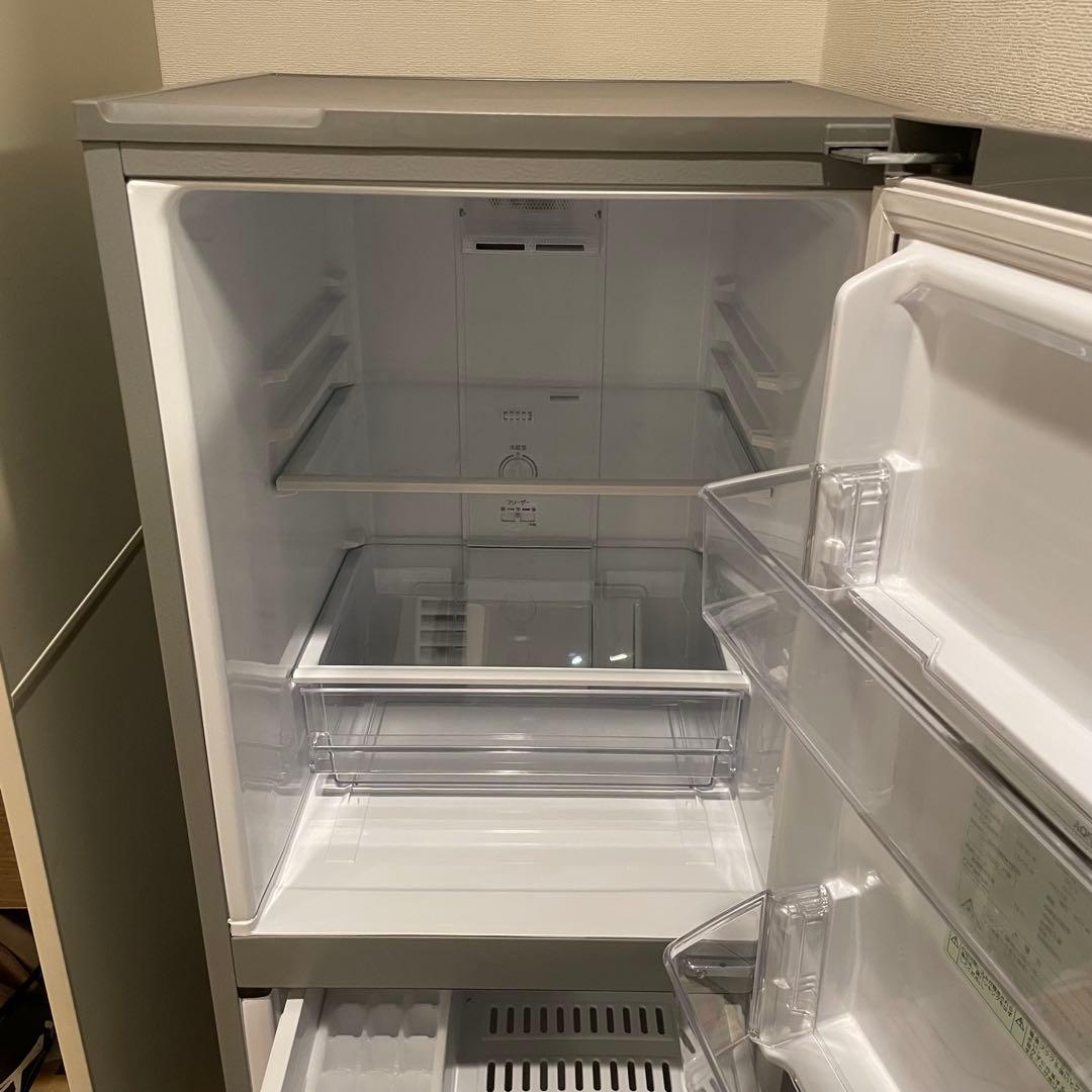☆お値段交渉可☆ AQUA 2ドア冷蔵庫 シルバー ☆お値段交渉可