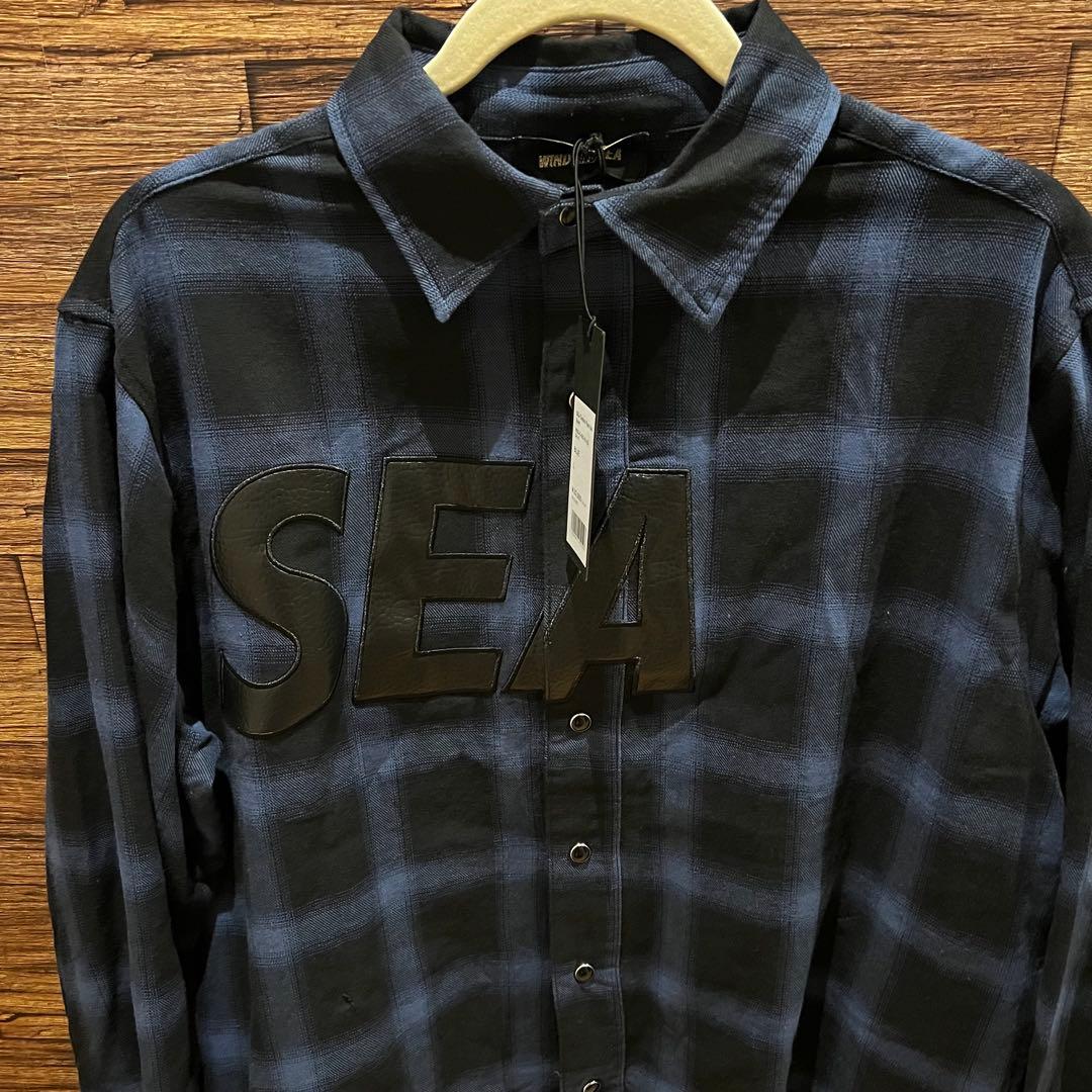 限定 WIND AND SEA Ombre Plaid Nel Shirt