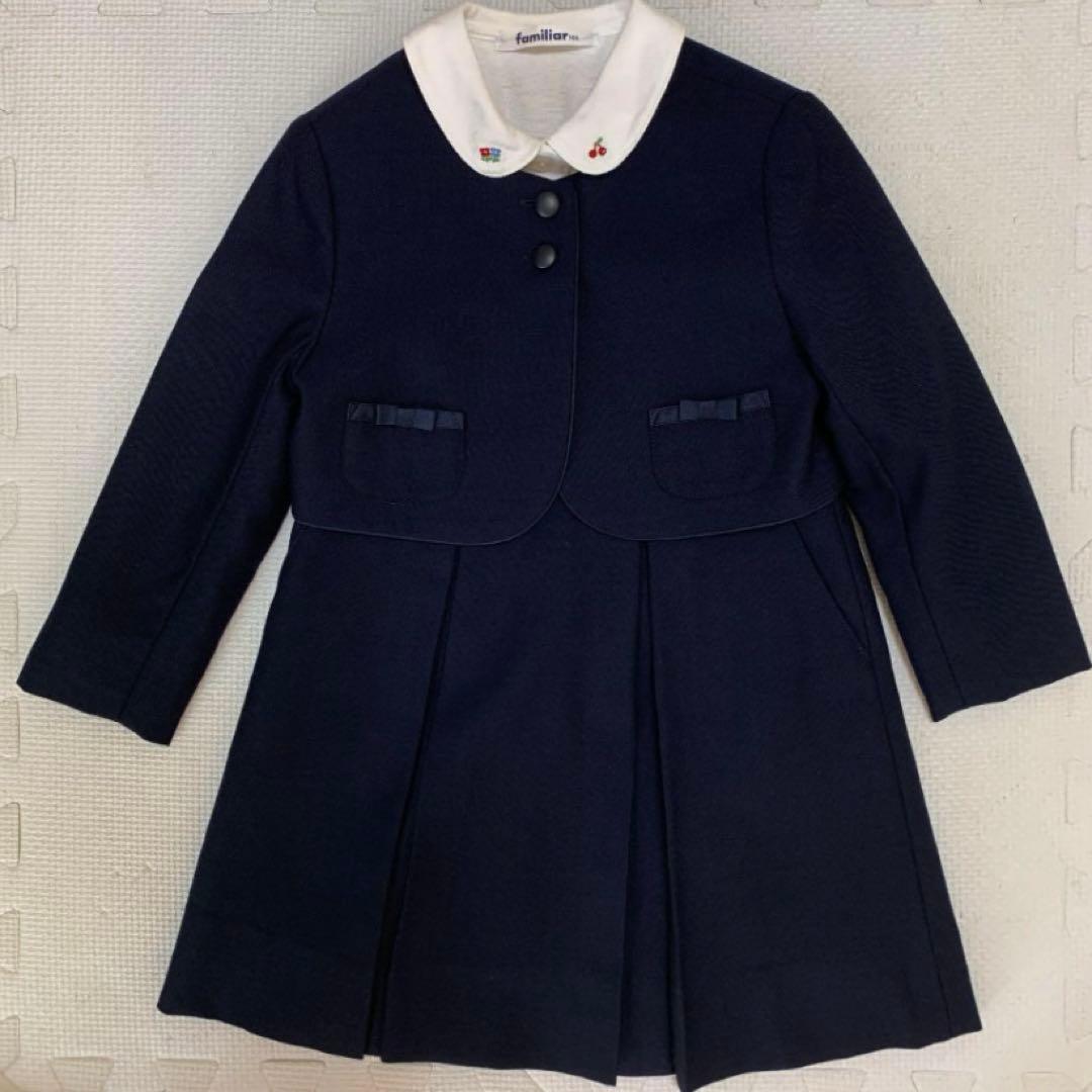 ファミリア アンサンブルセット 100女の子 ネイビーアンサンブル