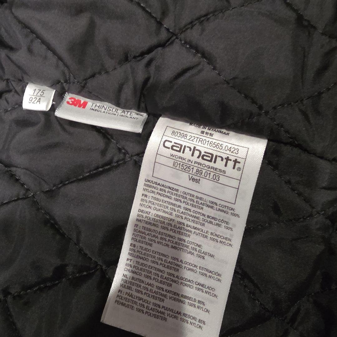 わ*び様 Carhartt カーハート ブラック ベスト M WIP ダック地