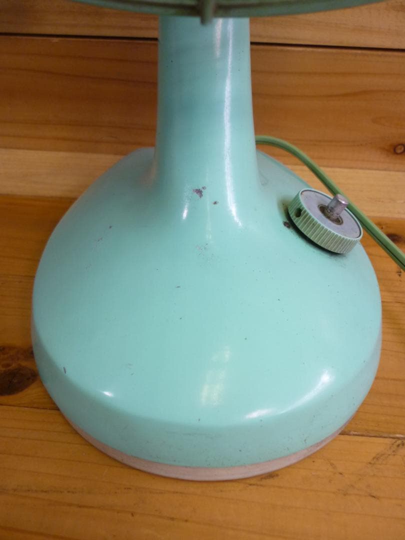 1960年代 ミツビシ 三菱 扇風機 稼働品 卓上壁掛両用 ミントグリーン