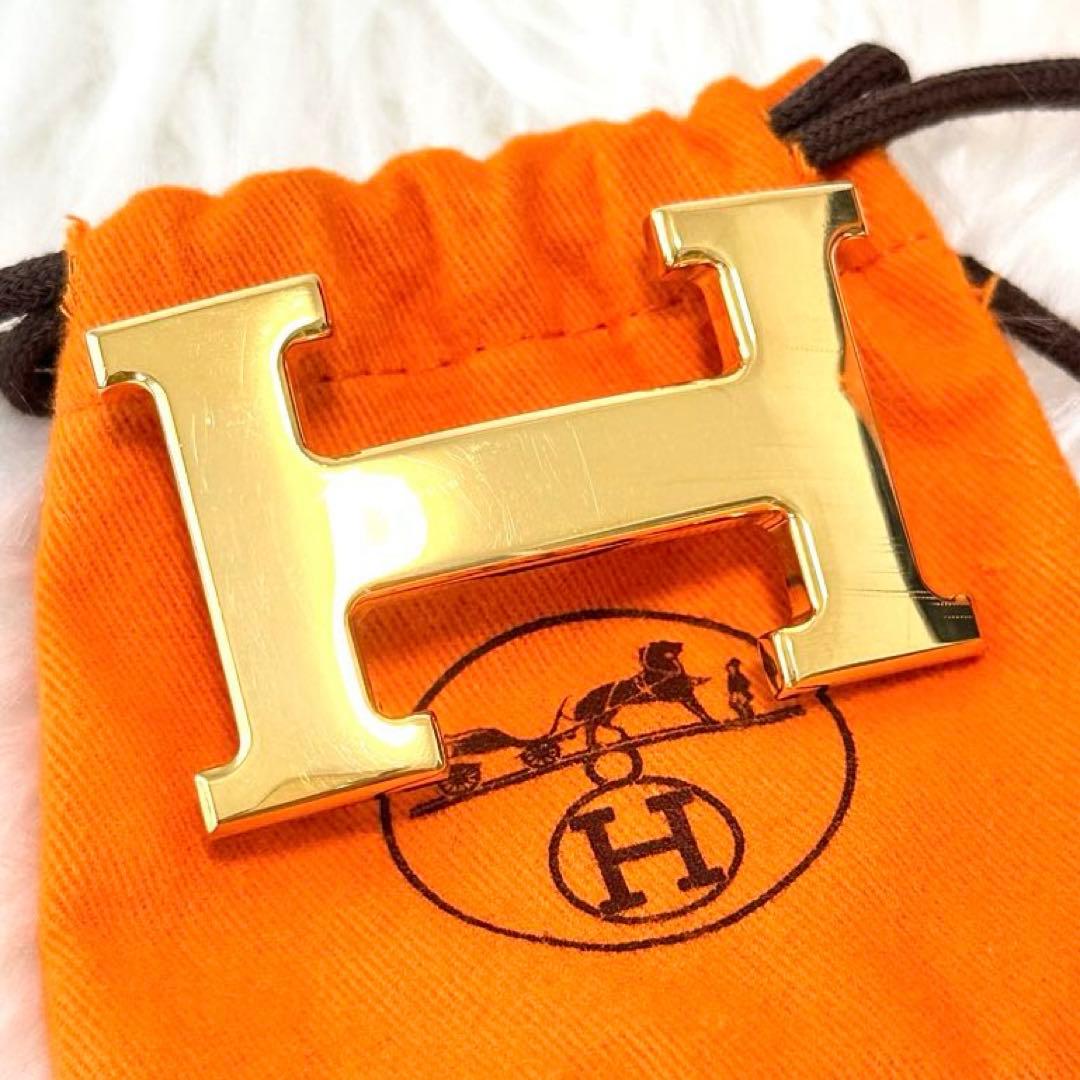 未使用級✨HERMES コンスタンス ベルト リバーシブル ブラック ゴールド