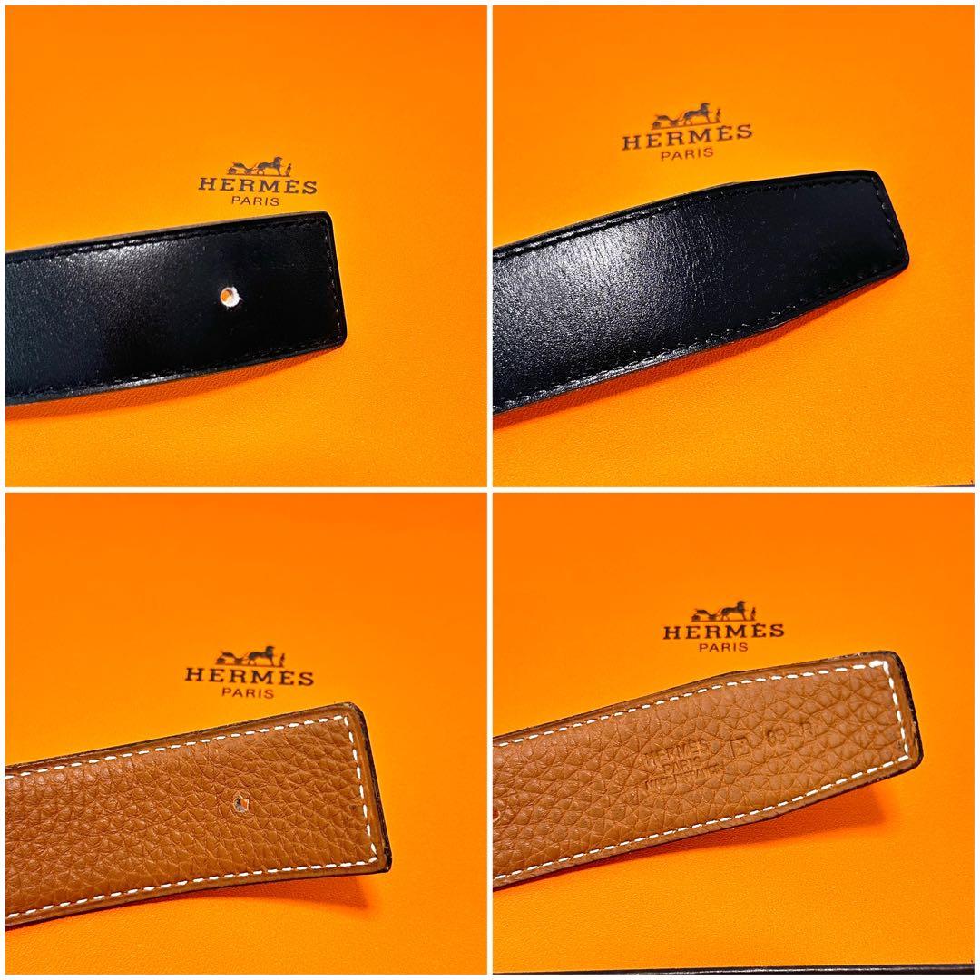 未使用級✨HERMES コンスタンス ベルト リバーシブル ブラック ゴールド