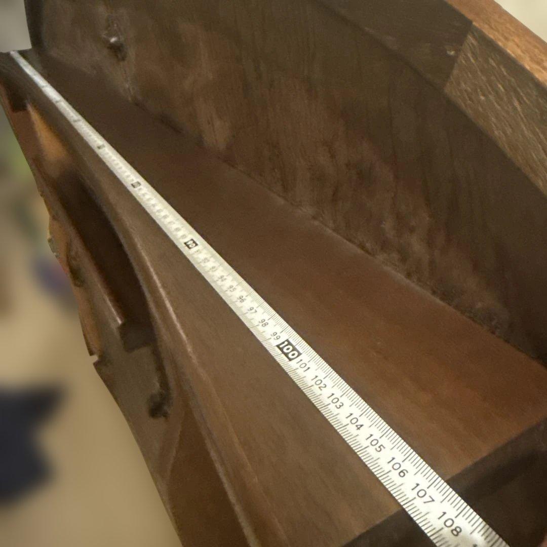 希少 レトロ マルニ 木製オーバル 伸縮式ダイニングテーブル 楕円形