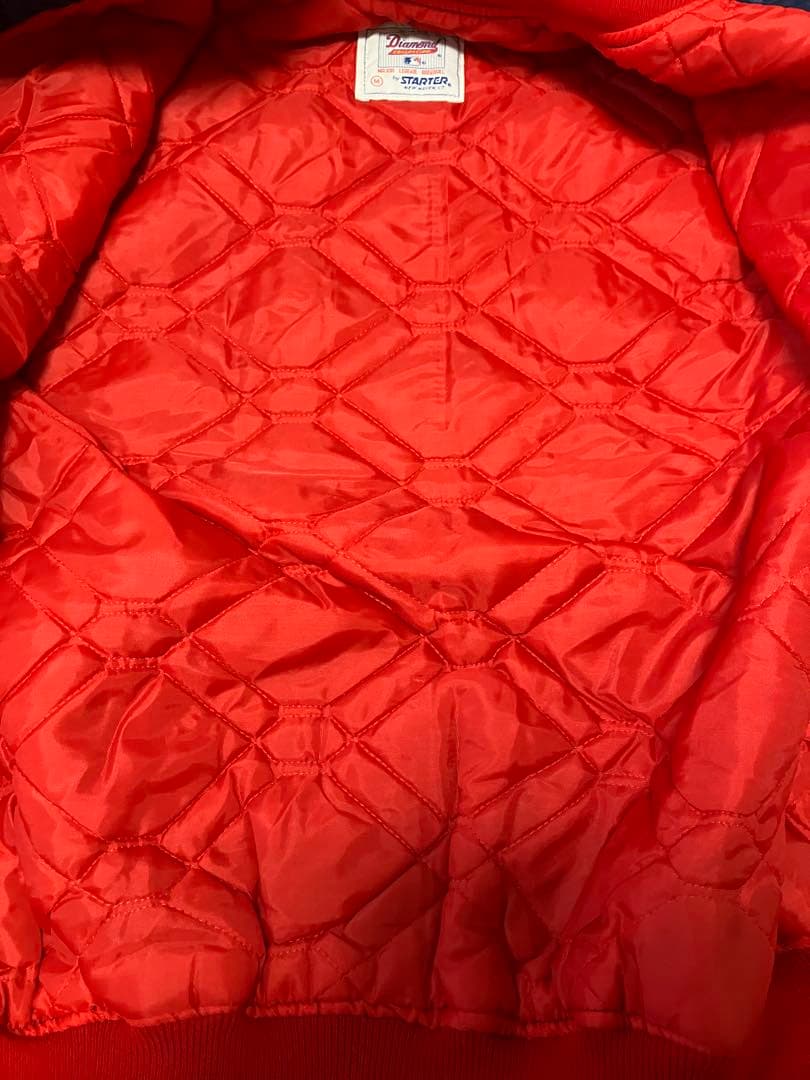 USA製 90s MLB インディアンズ STARTER 刺繍ロゴ スタジャン