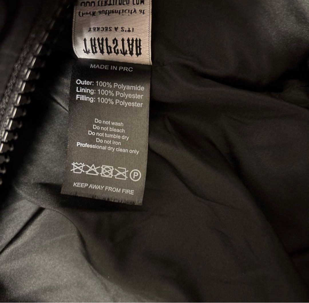 【美品】最安値 トラップスター trapstar ダウン 黒 ブラック