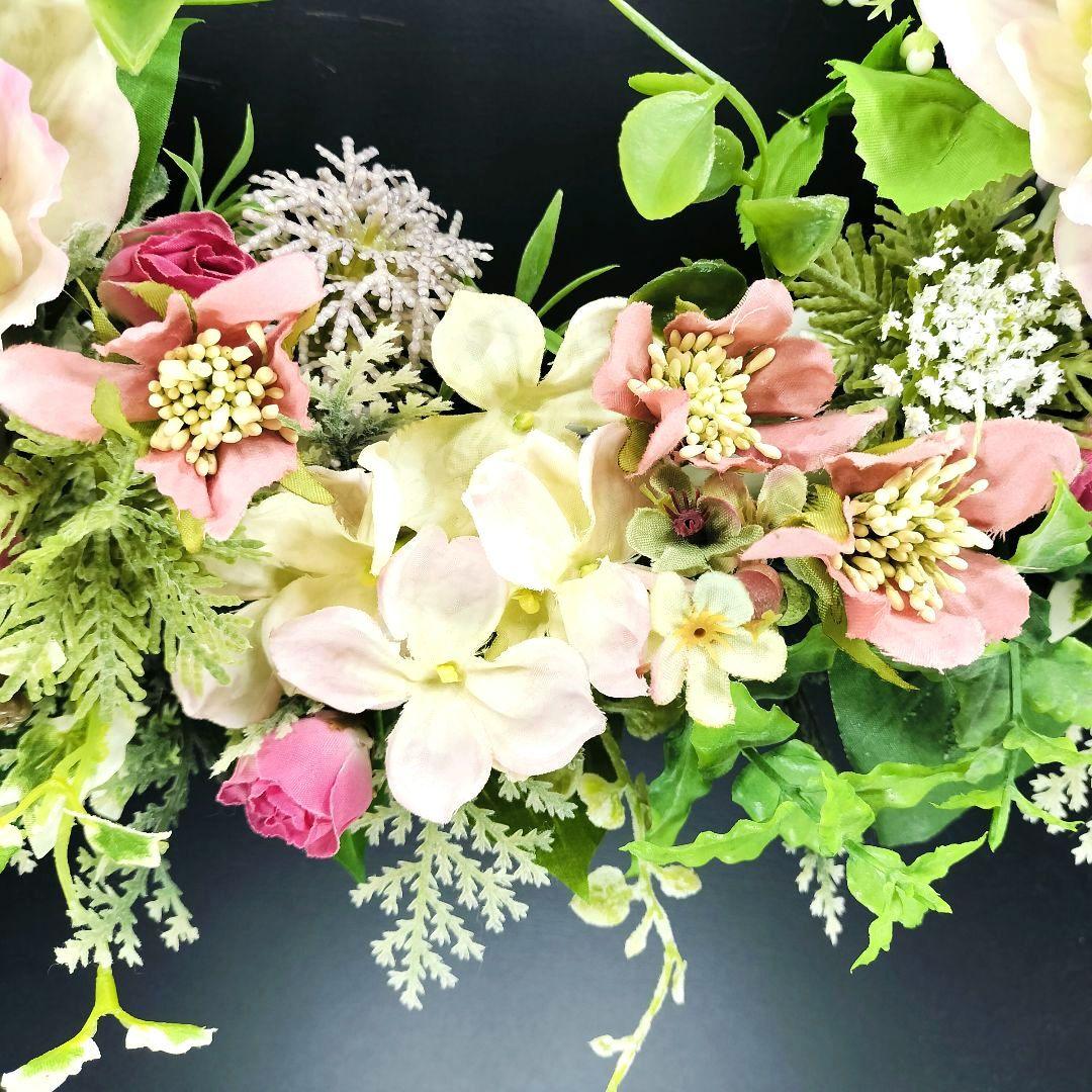 商品名【春陽】ゆきこ♥クリスマスローズのフラワーリース 春リース