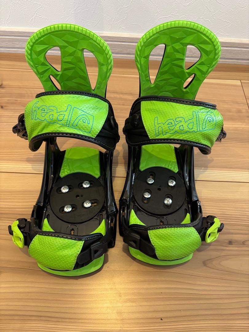 head スノーボードビンディング 緑/黒 バインディング - メルカリ