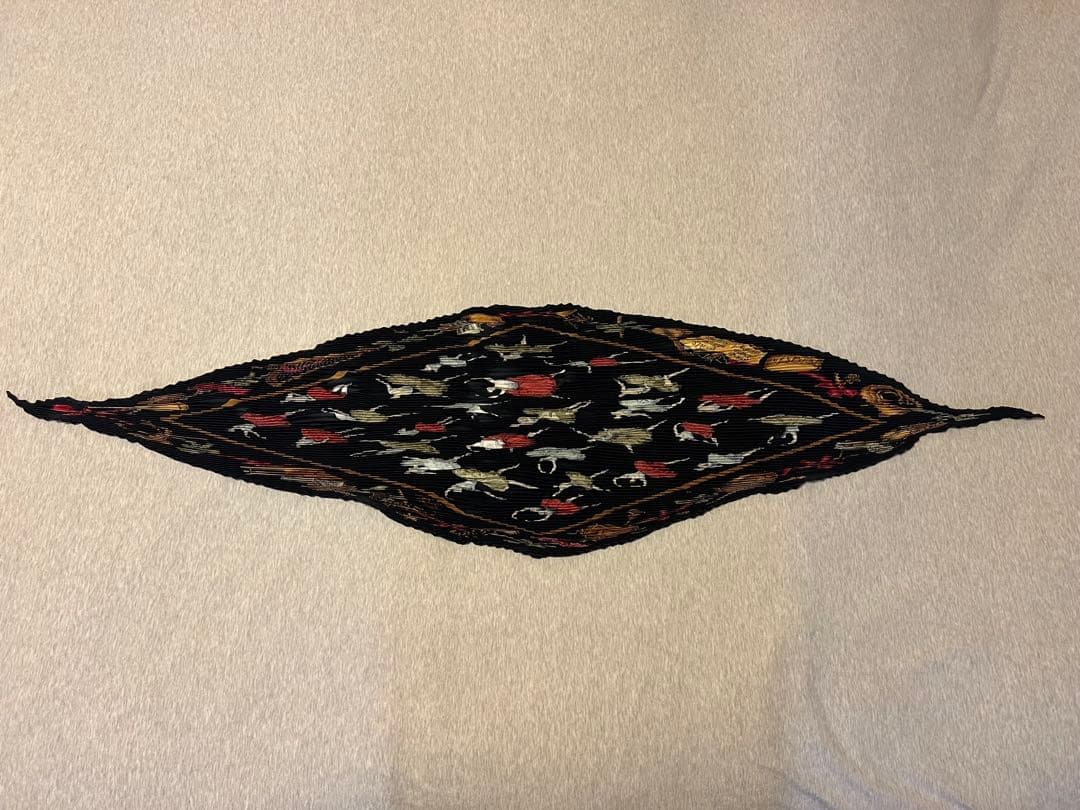 極美品 HERMES エルメス プリーツカレ90 黒 La Danceバレリーナ