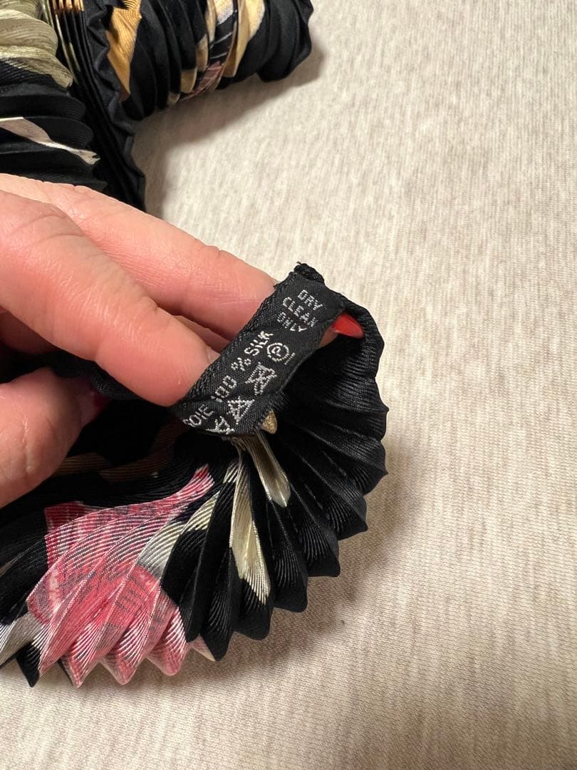 極美品 HERMES エルメス プリーツカレ90 黒 La Danceバレリーナ