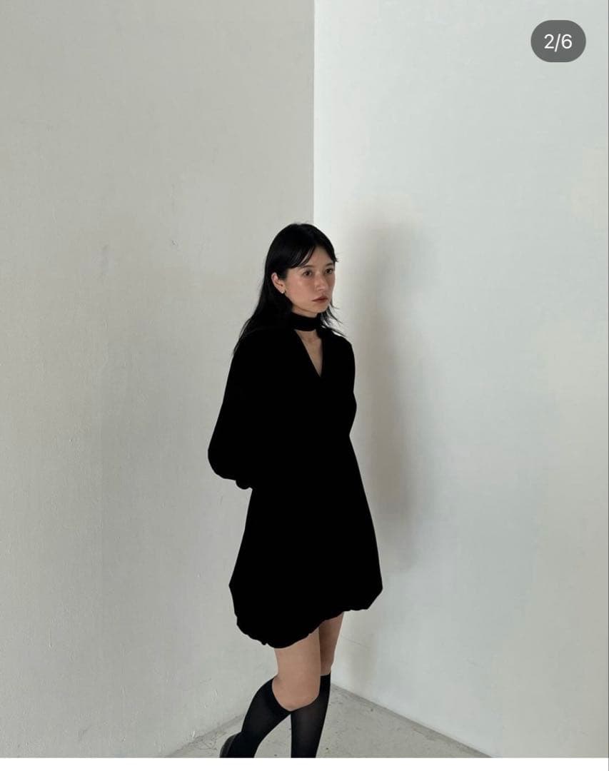 新品未使用⭐︎CLANE -VELOR BALLOON MINI ONEPIECE