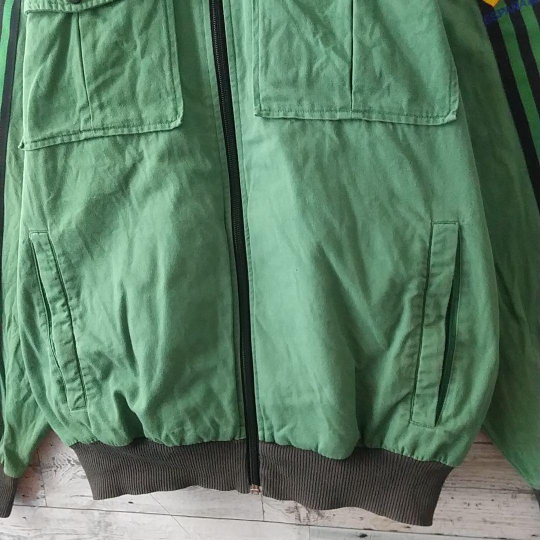 希少☆アディダス スペイン代表 刺繍ロゴ コットン トラックジャケット L