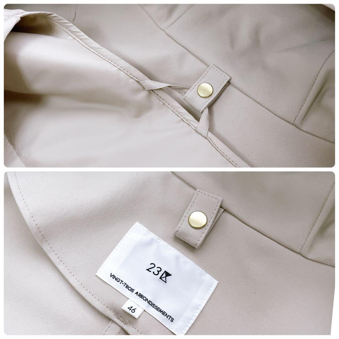 美品✨2024 23区 大きいサイズ46 マルチウェイアウター ライナー付き
