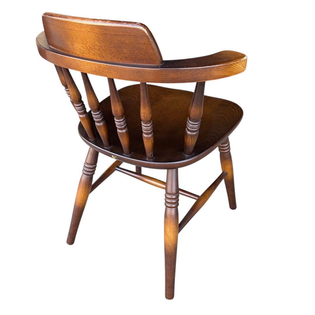 【希少美品】飛騨産業 キツツキマーク ウィンザーチェア レトロ　アンティーク①