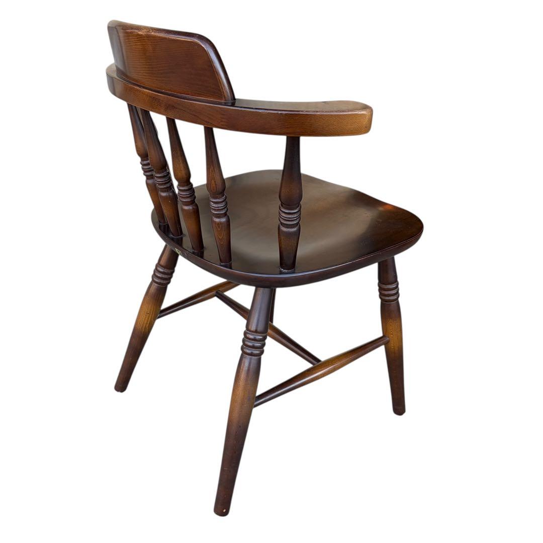 【希少美品】飛騨産業 キツツキマーク ウィンザーチェア レトロ　アンティーク①