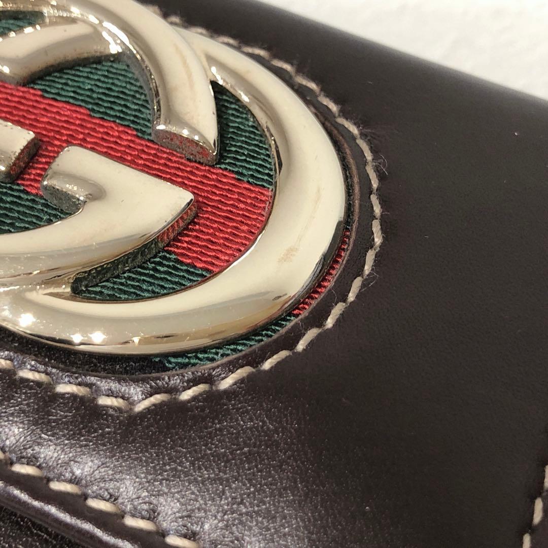 ☆未使用☆ GUCCI グッチ シェリーライン キーケース 6連 ブラウン