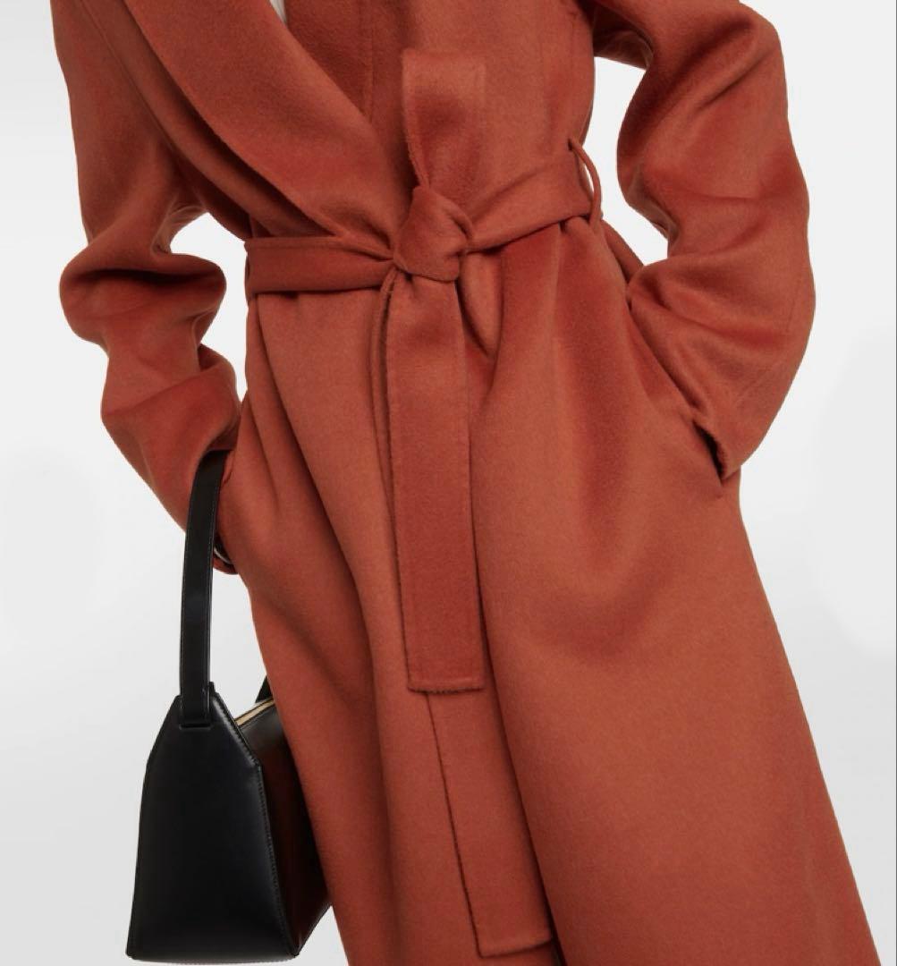 新品タグ付◇JOSEPH ダブルフェイスカシミヤコート38 シナモンカラー21