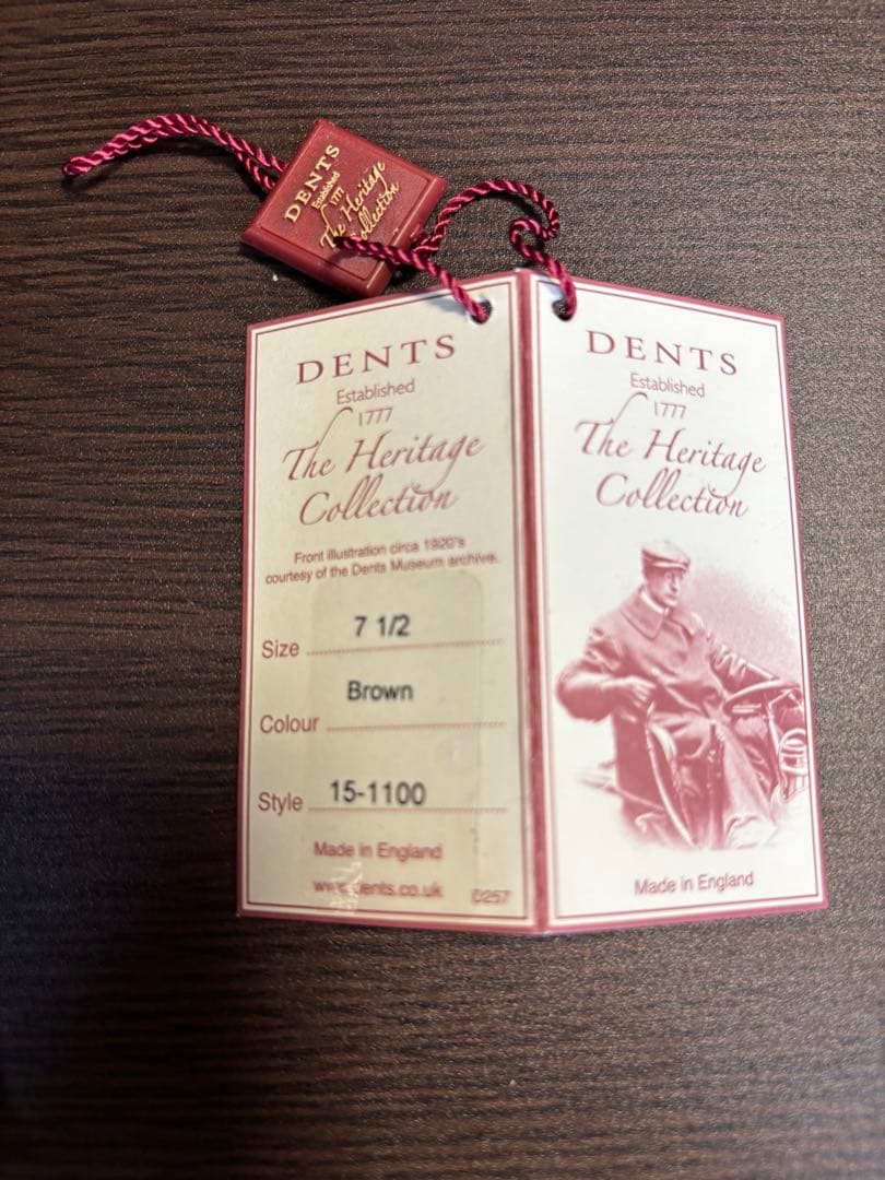 DENTS デンツ 革手袋 羊革 15-1100 Elton 7H(S)