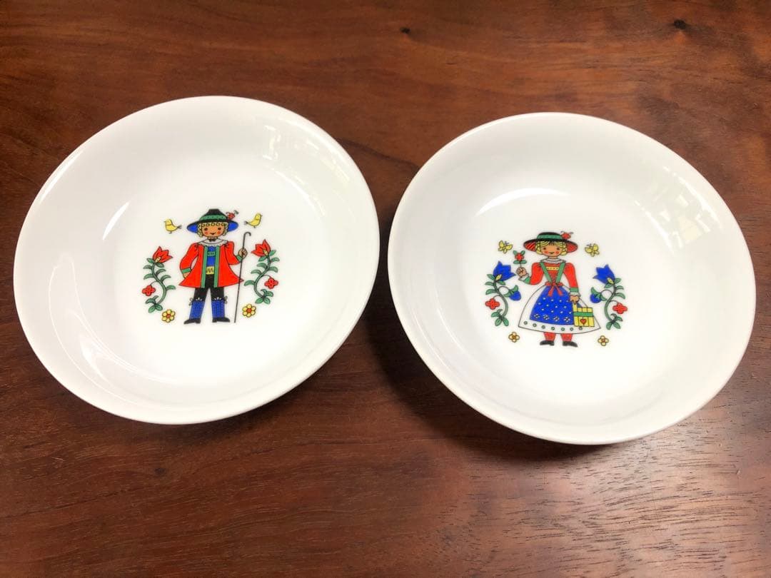 森永乳業＊ morinaga レトロ レア 非売品 プレート 皿 2枚セット