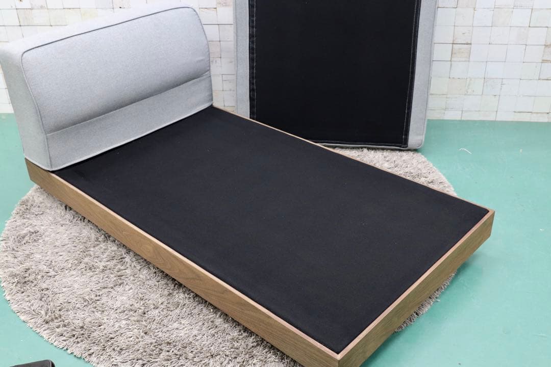 GMGS160○長椅子 シェーズロング システムソファ 北欧モダン ウォールナ