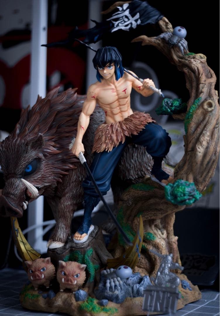 鬼滅の刃 フィギュア ガレージキット 嘴平伊之助 - メルカリ