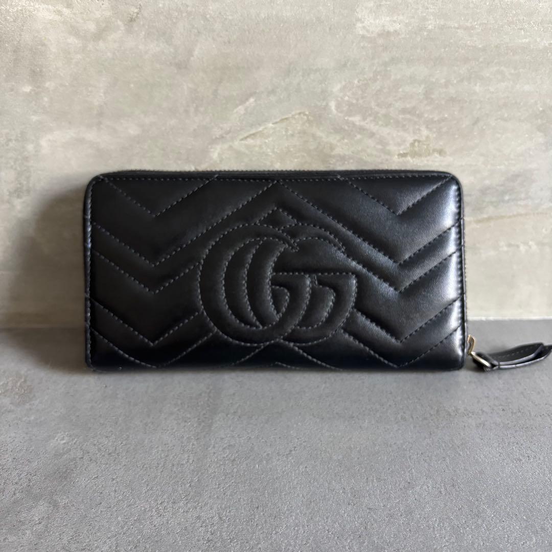 美品！タイムセール中♪GUCCI ダブルG ジップアラウンドウォレット 長財布