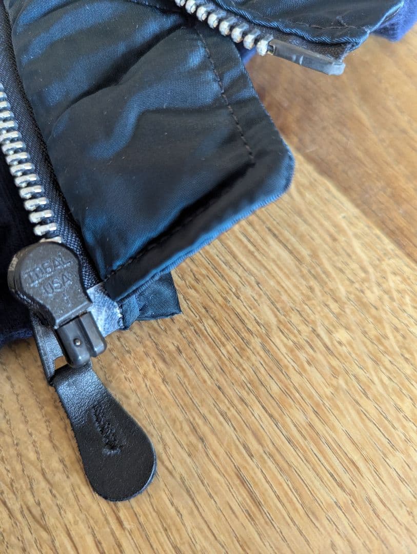 ALPHA MA-1USA製 タグ付未使用品 Mサイズ ネイビー グランドクルー