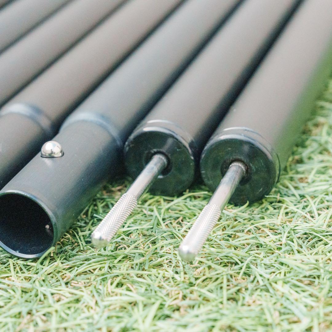 【廃盤品】ウイングポールブラック 240cm TP-002BK × 2セット