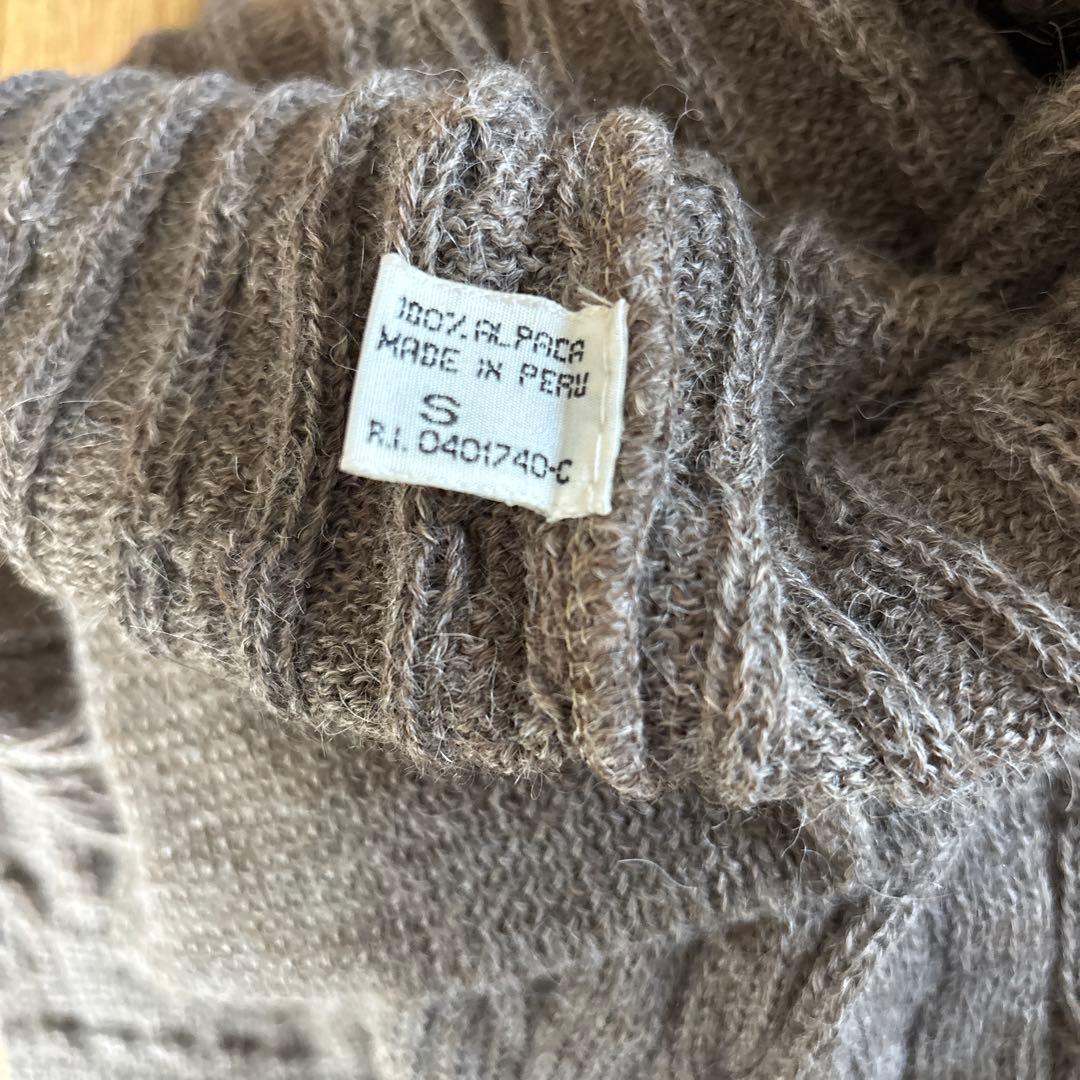 【美品】Winny Roaste ニット　アルパカ100% ケーブル編み