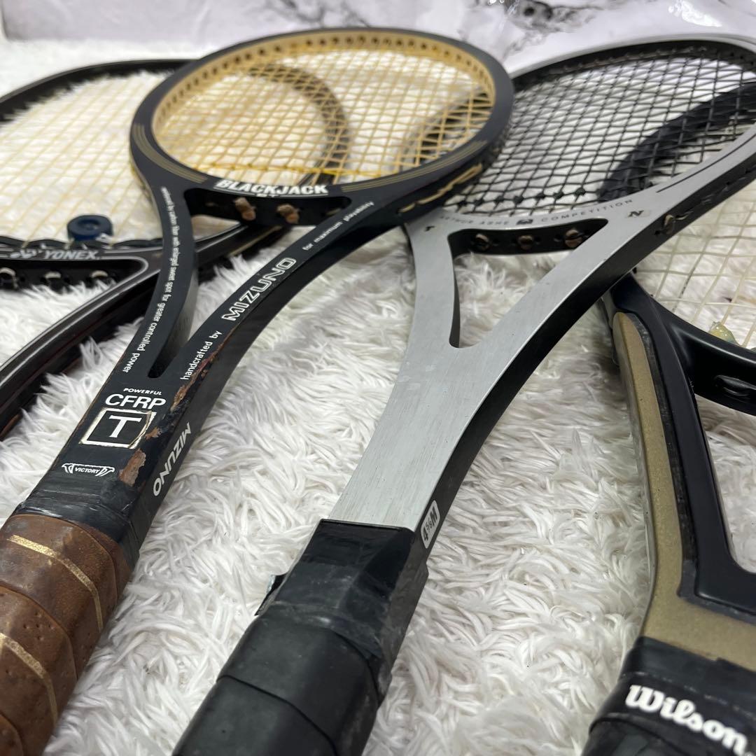 硬式テニスラケット 5本セット YONEX R-7 MIZUNO CFRP等