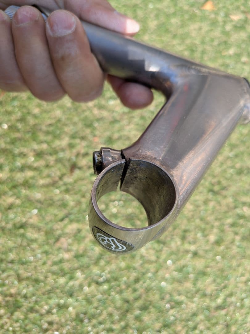 チタンステム　チネリグランモ90mm 中古品　1インチスレッド旧車に