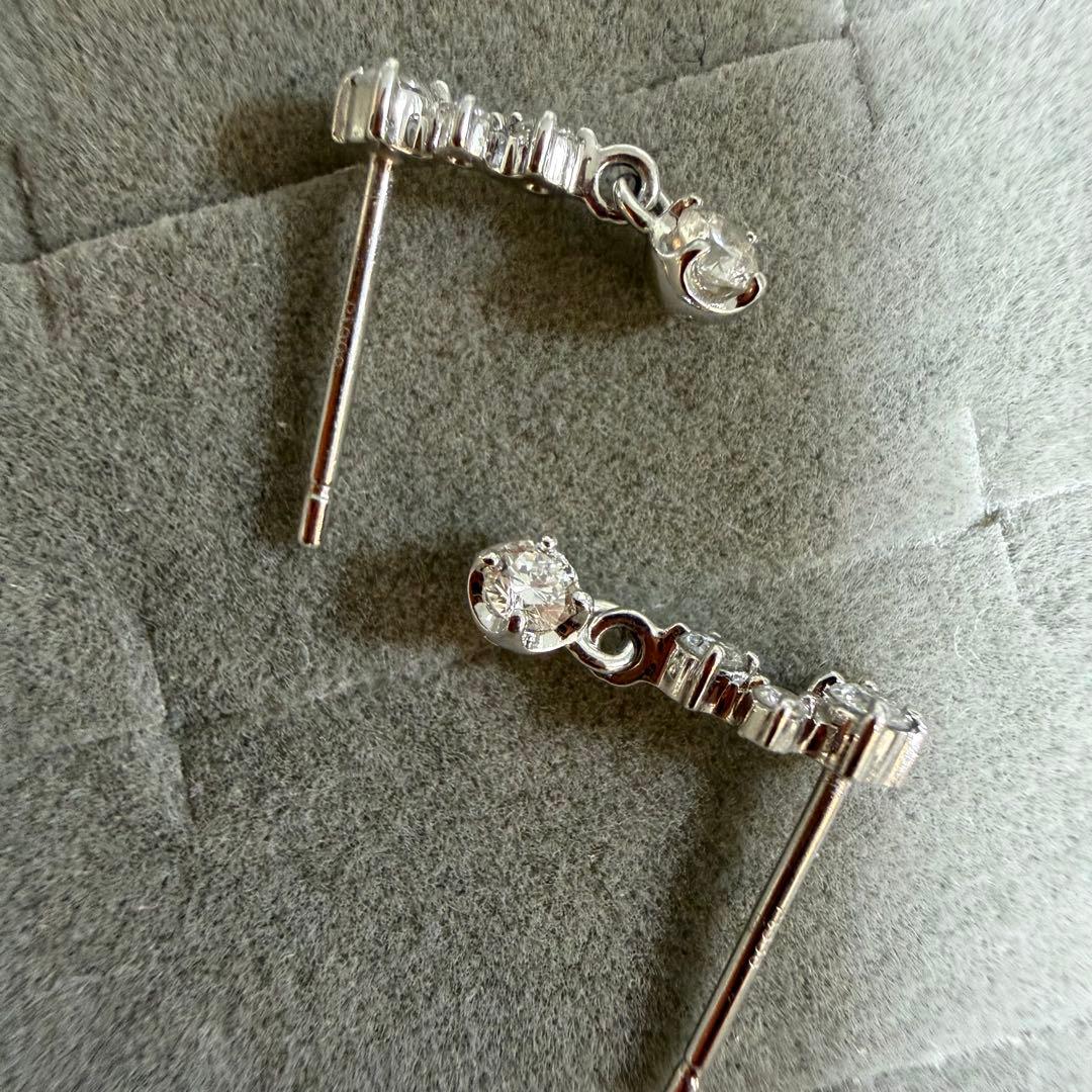 【新品未使用】TSUTSUMIプラチナダイヤモンドピアス Pt900