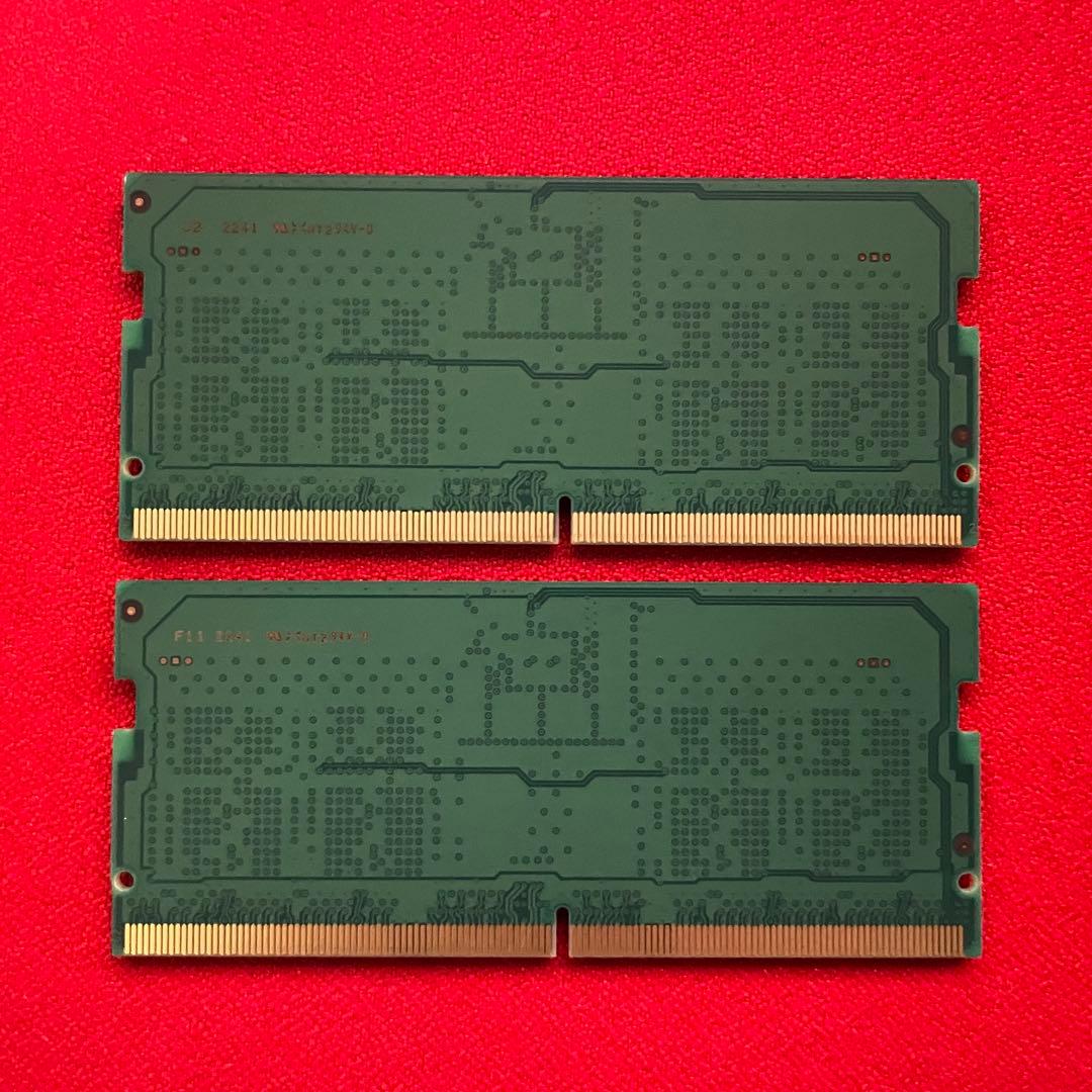 J*I様 最終価格 Samsung DDR5メモリ 16GB(8GB×2) SO - メモリー
