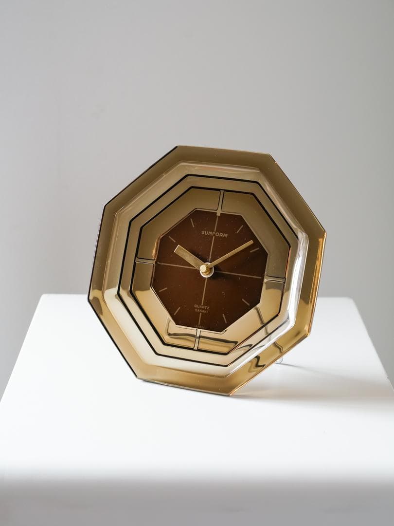 90's SASAKI \"SUNFORM\"CLOCK ガラス 時計 モダン